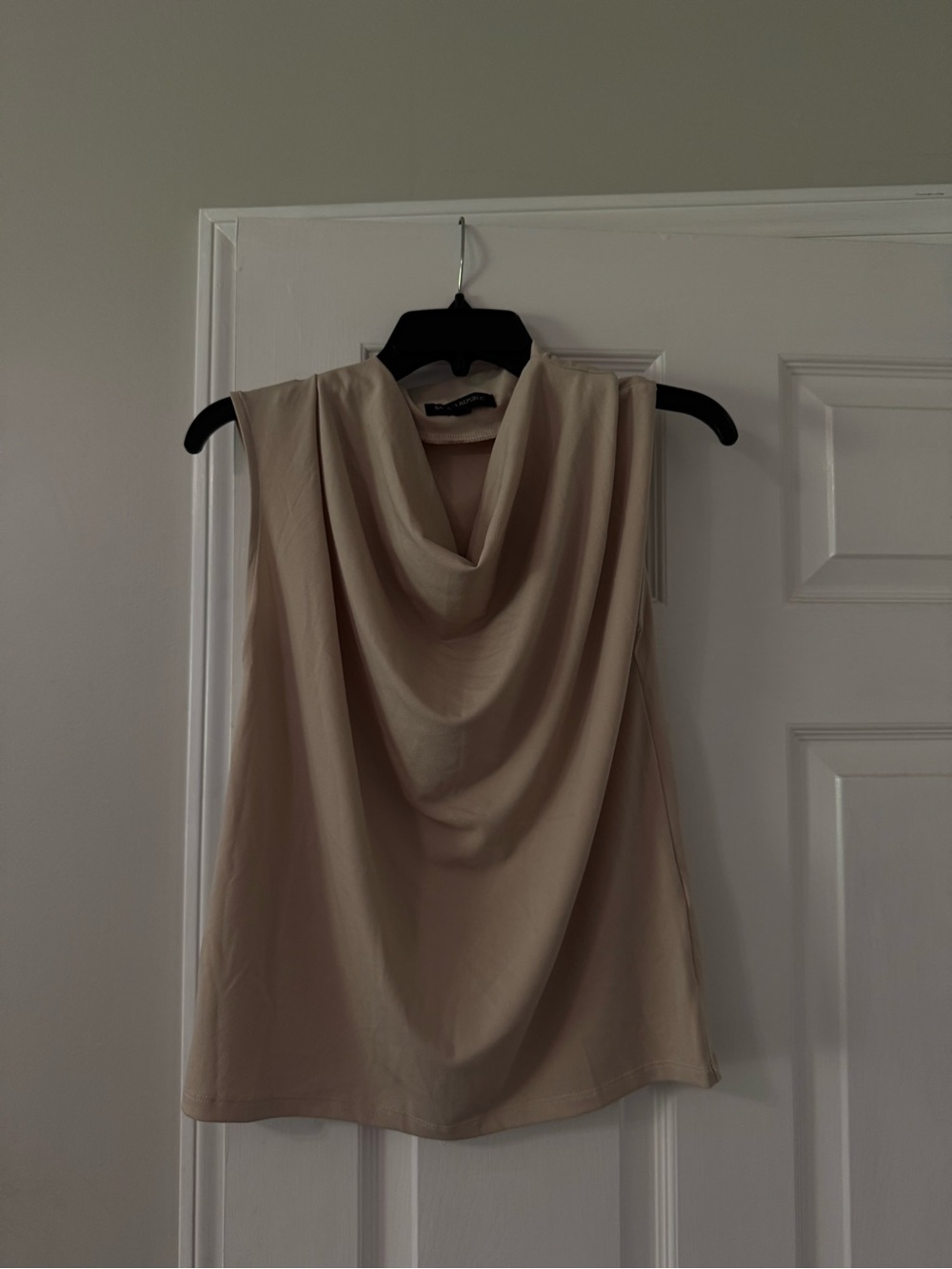 Banana Republic Women’s Tan Cowl Neck Blouse